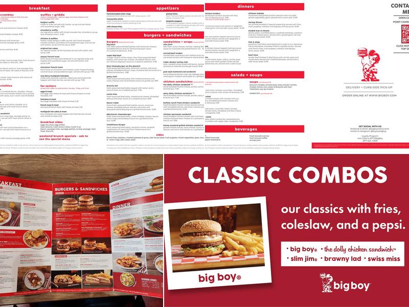 Big Boy Menu