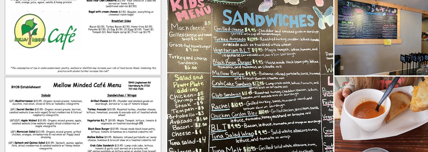 Mellow Minded Café Menu