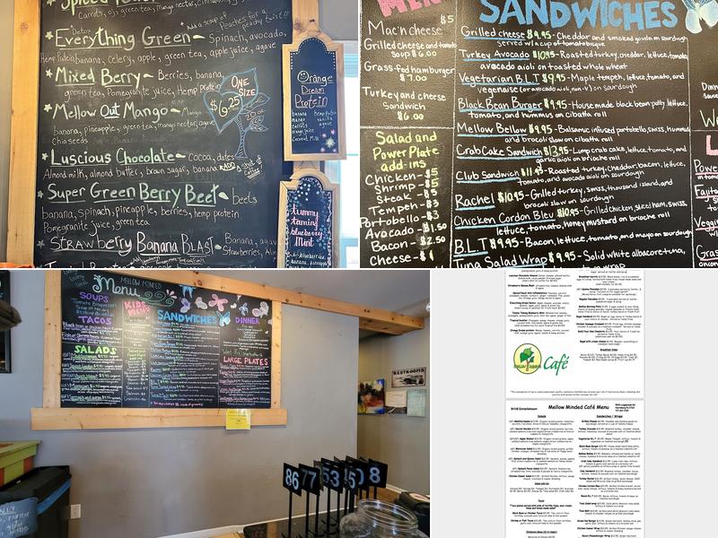 Mellow Minded Café Menu