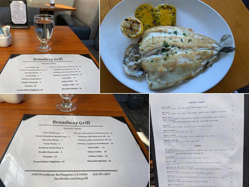 Broadway Grill Menu