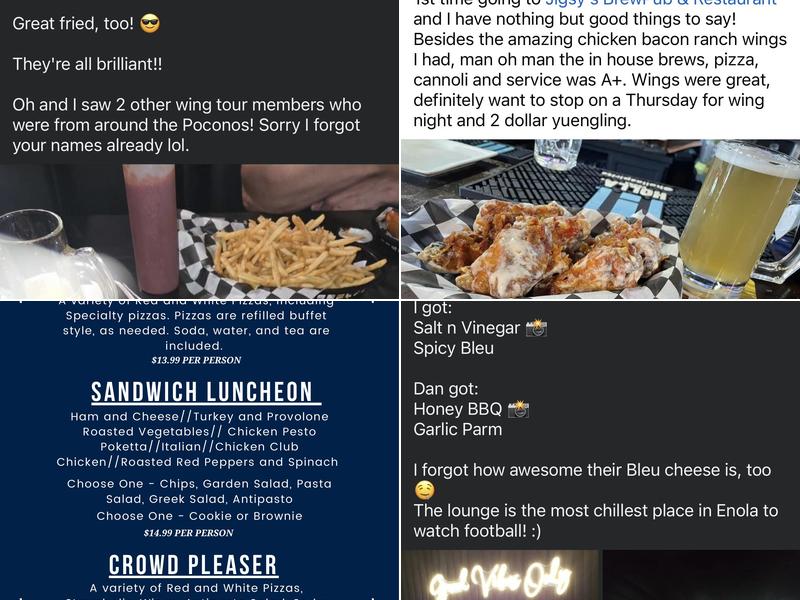 Jigsy's Brewpub & Restaurant Menu