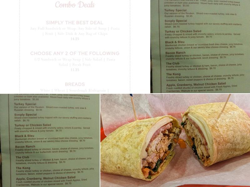 Simply Turkey & More Menu