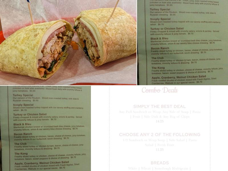 Simply Turkey & More Menu