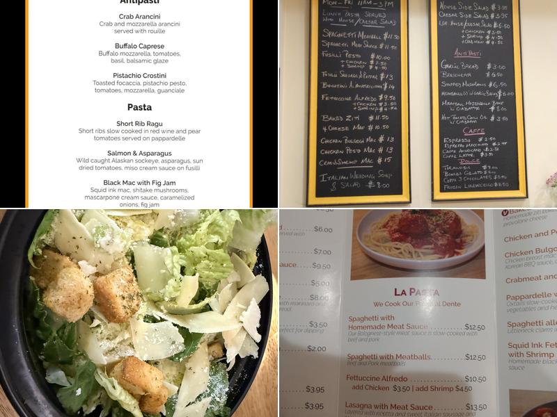 Pastorante Menu