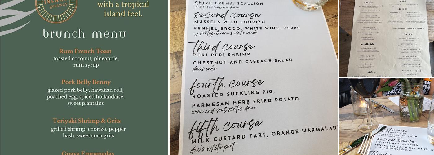 Home 231 Menu