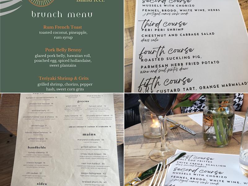 Home 231 Menu