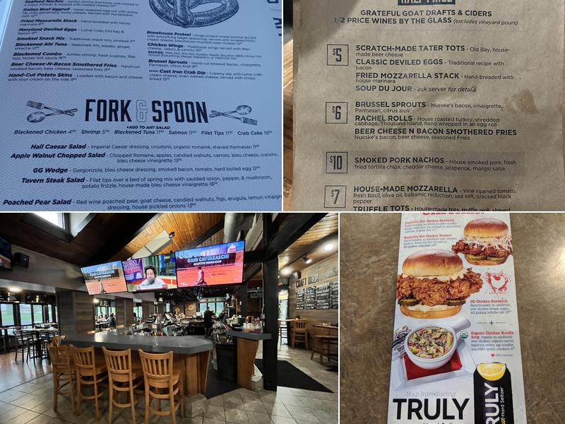 Grateful Goat Brewing & Provisions Menu