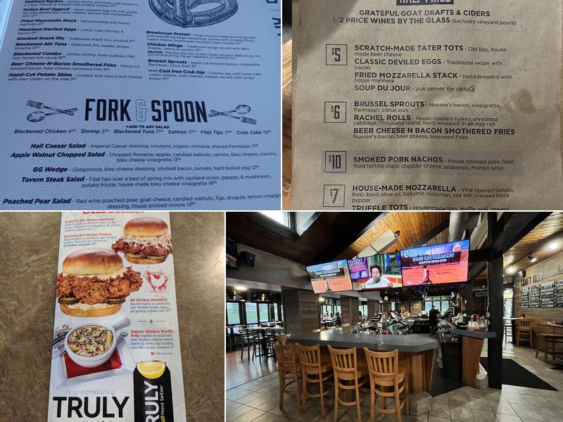 Grateful Goat Brewing & Provisions Menu
