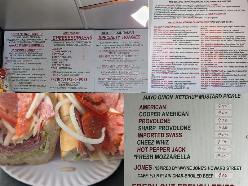 The Jackson House Menu