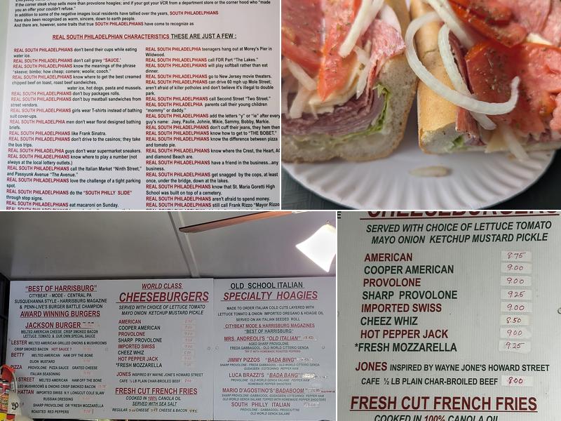 The Jackson House Menu