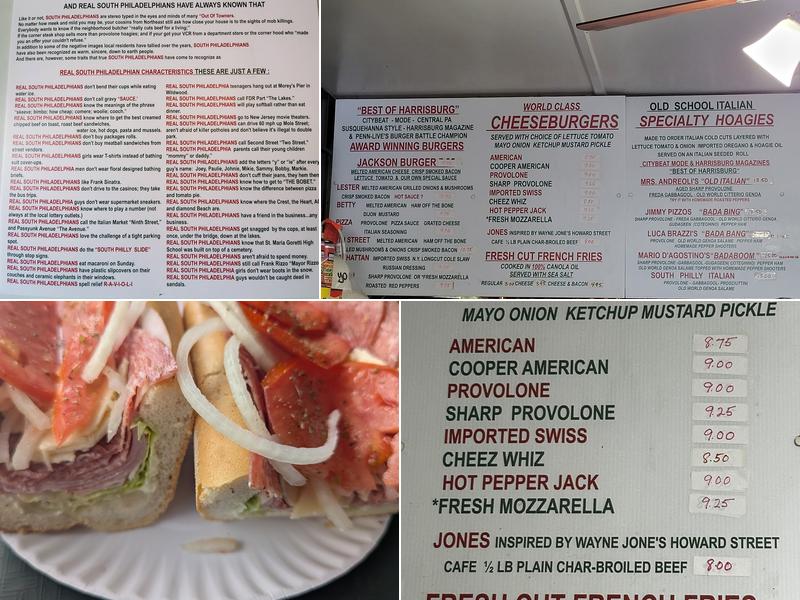 The Jackson House Menu