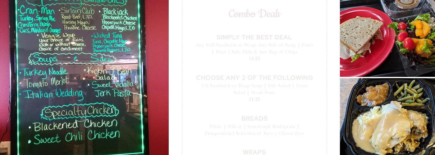Simply Turkey & More Menu