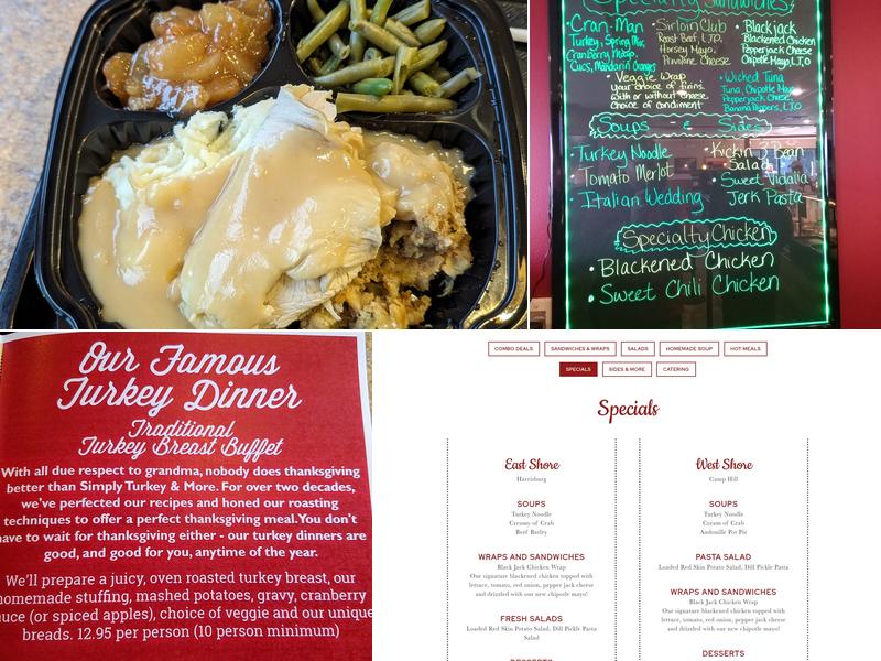 Simply Turkey & More Menu