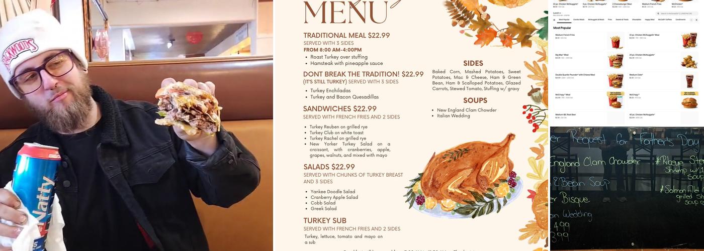 Yankee Doodle Restaurant Menu