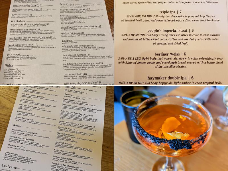 Millworks Menu