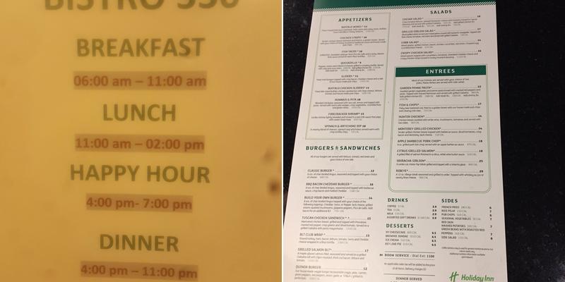 330 Bistro Bar & Grill Menu