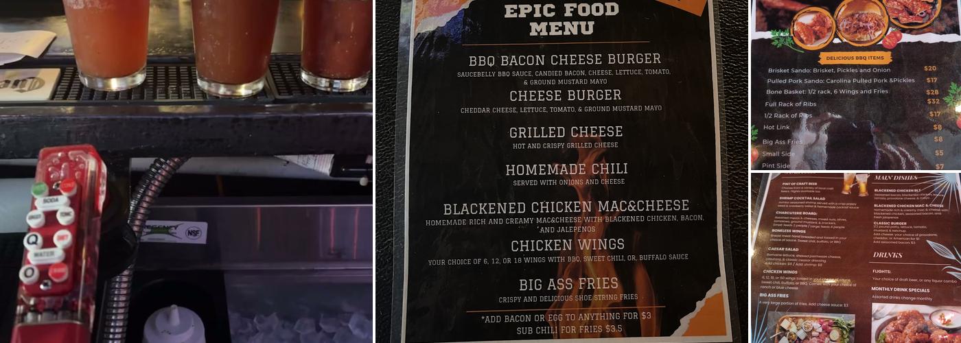 ECR Pub Menu