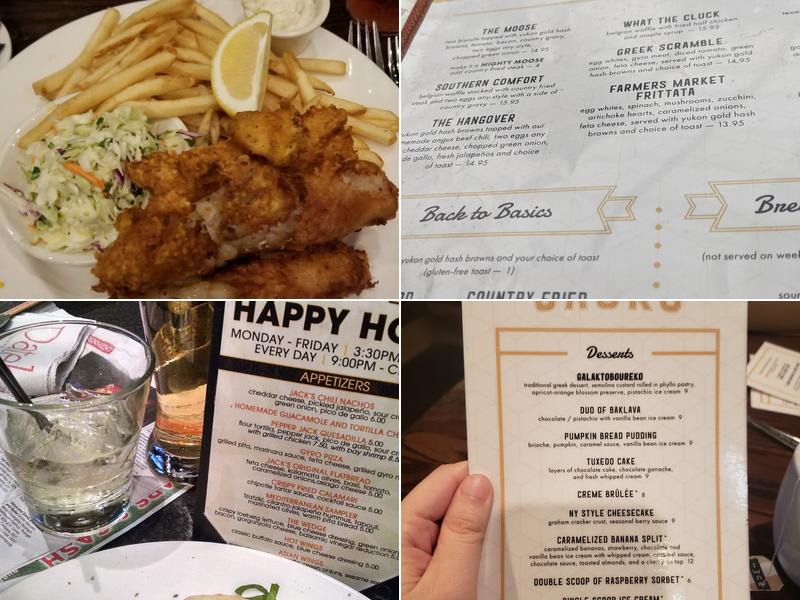 Jack's Restaurant & Bar Menu