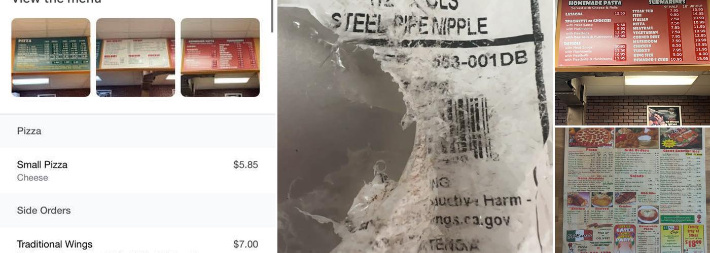 De Marco's Pizza Cafe Menu