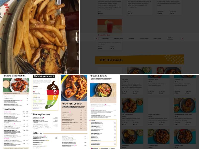Nando's PERi-PERi Menu