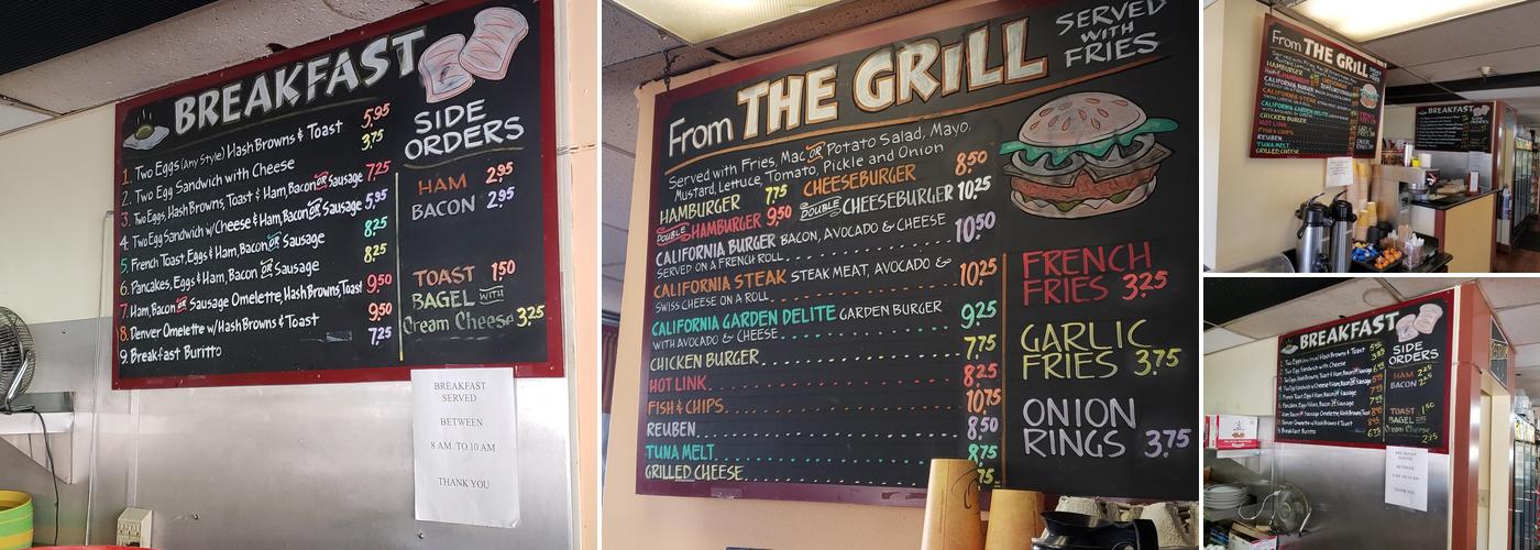 Luigi's Sandwich Palace Menu