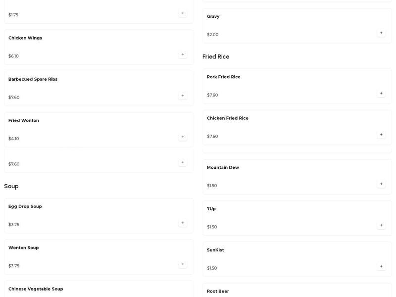 Mandarin Kitchen Menu