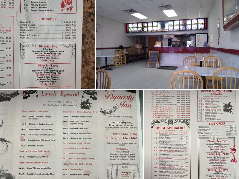 Dynasty Restaurant Menu