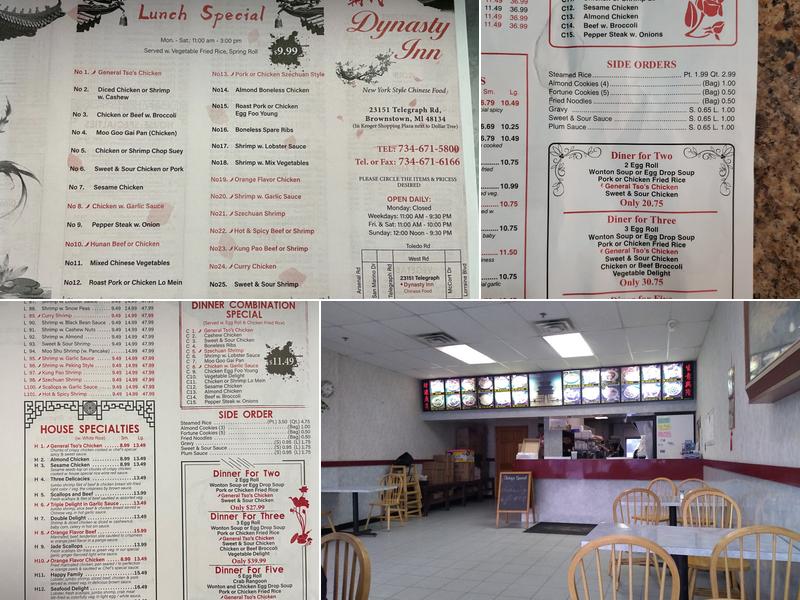 Dynasty Restaurant Menu