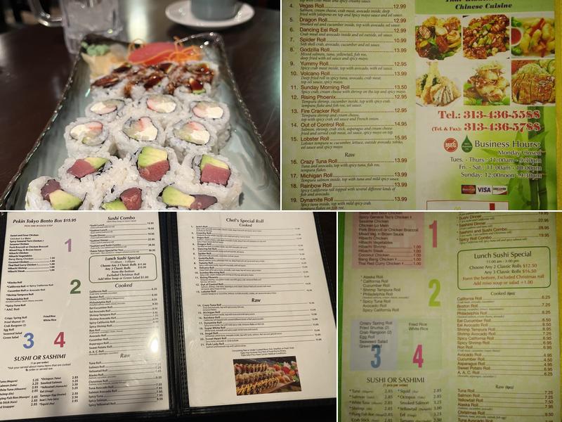 Pekin Tokyo Menu
