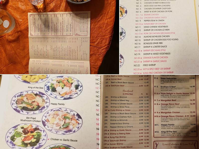 Peking Menu