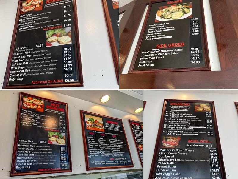 Bagel Street Cafe Menu