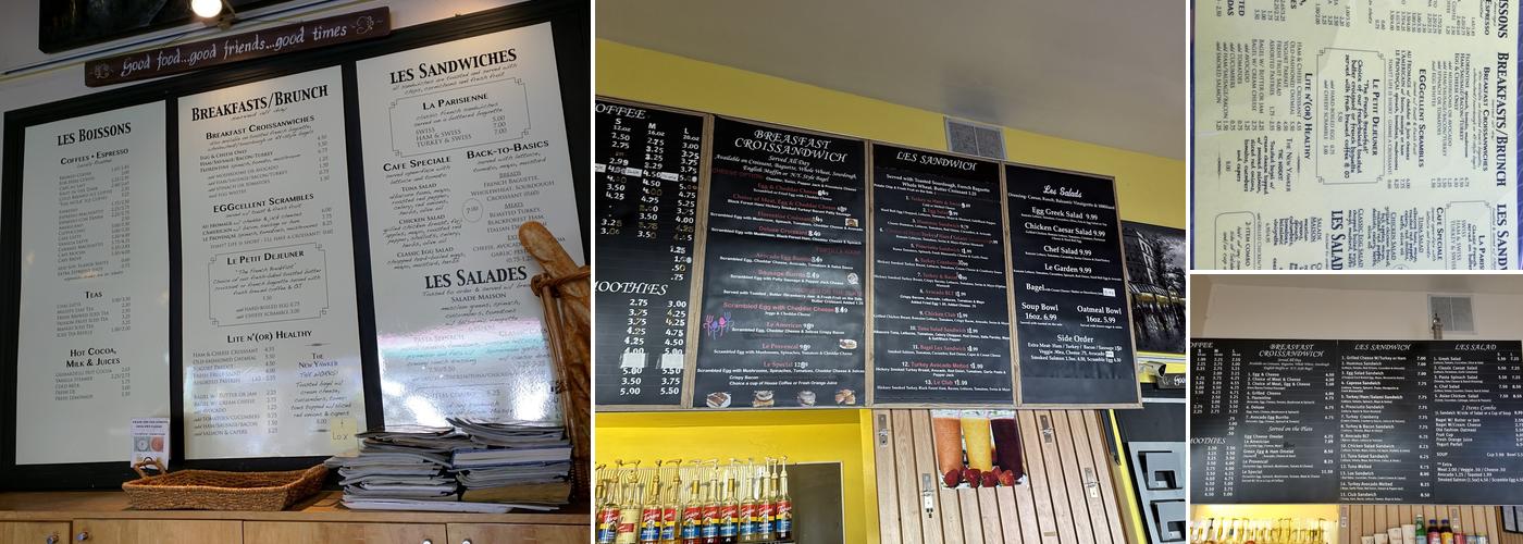 Le Croissant Cafe Menu
