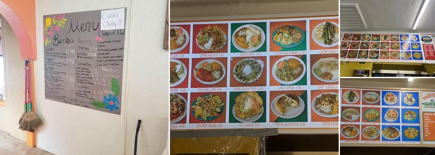 Taqueria Pacifica Menu