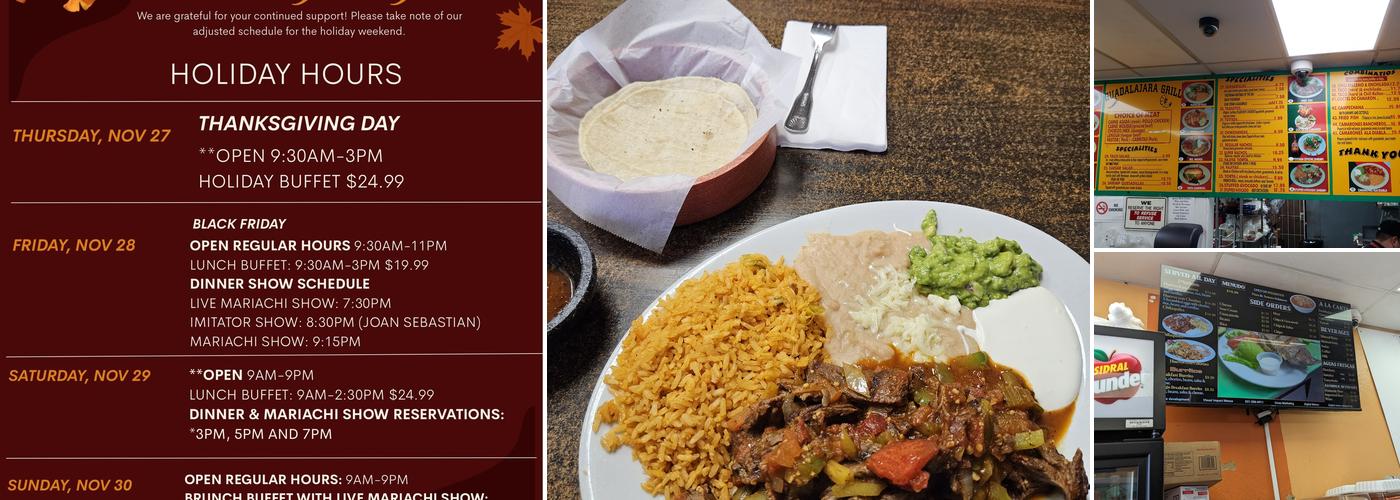 Guadalajara Grill Menu