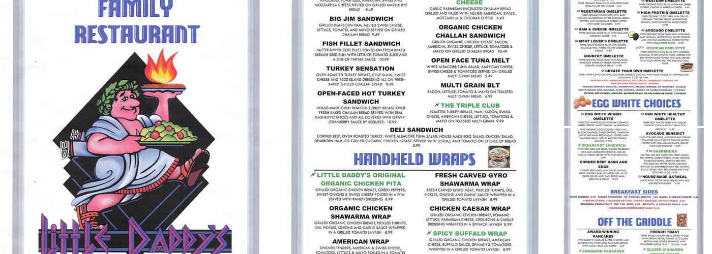 Little Daddy's Menu