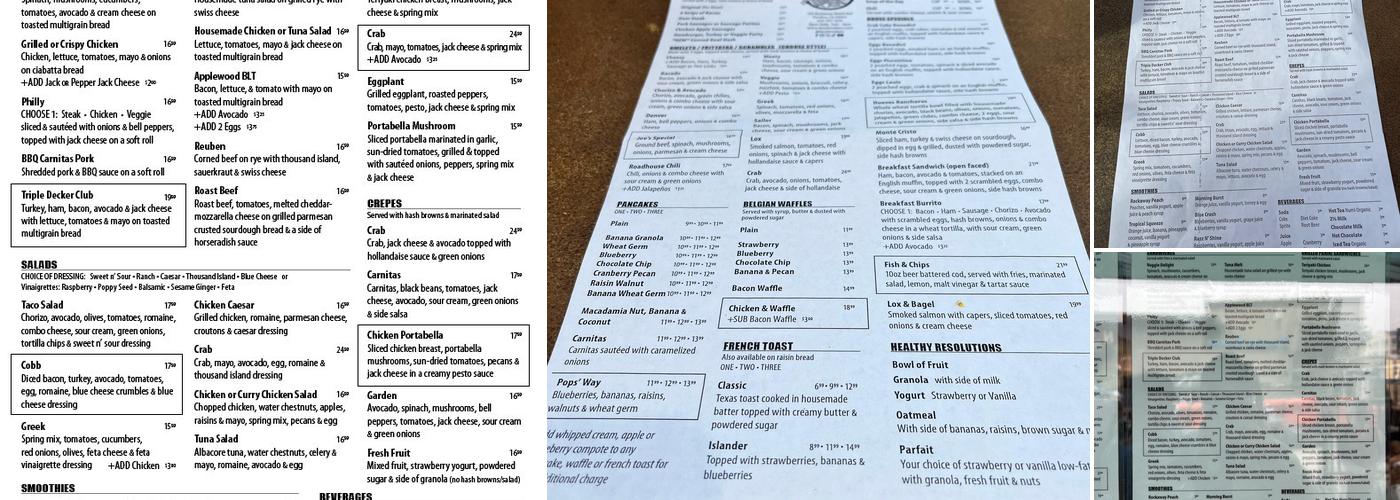 Breakers Breakfast, Brunch & Lunch Menu