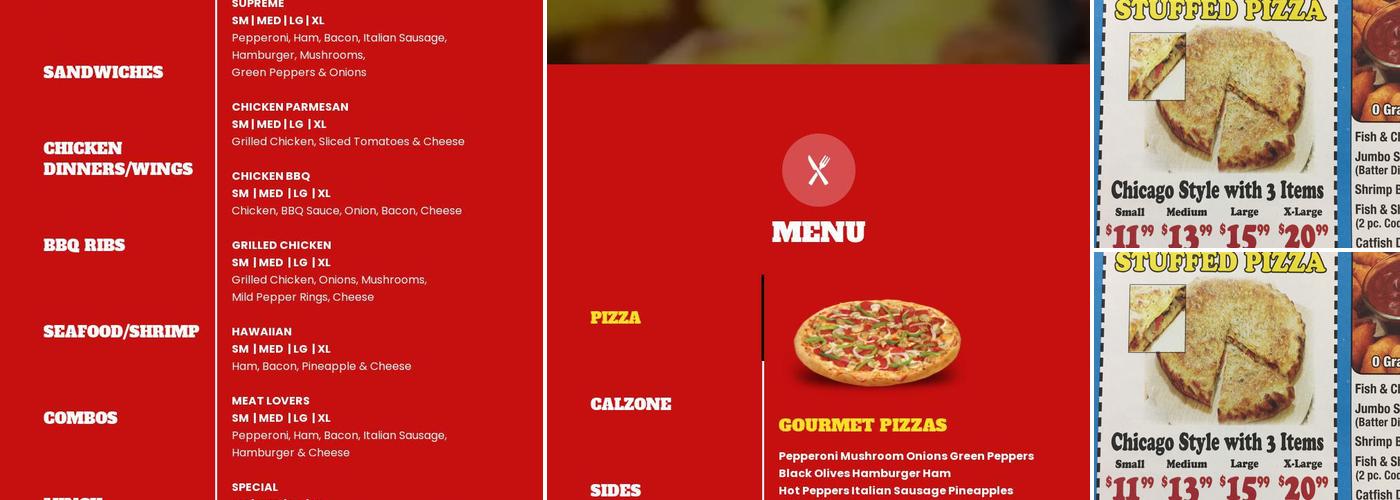 Pizza Square Menu