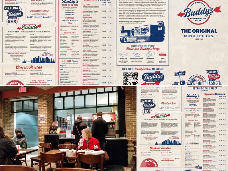 Buddy's Pizza Menu