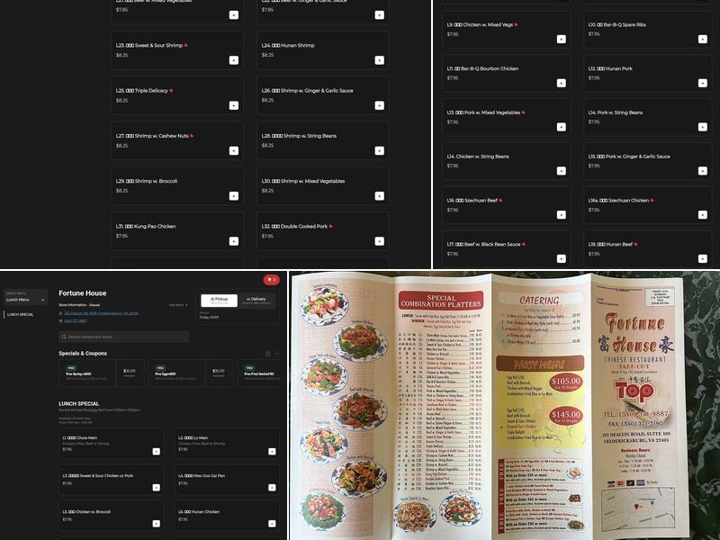 Fortune House Chinese Rst Menu