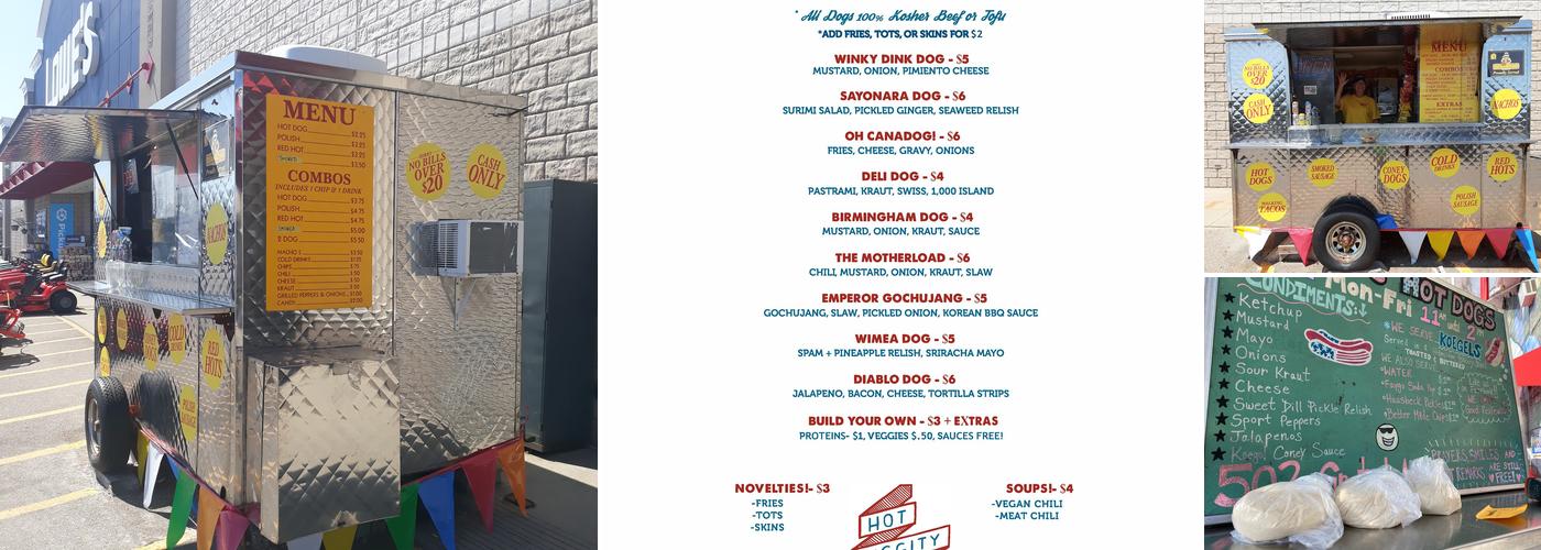 Cheryls diggity dogs Menu