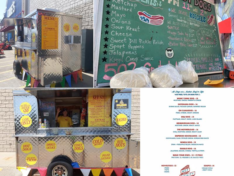 Cheryls diggity dogs Menu