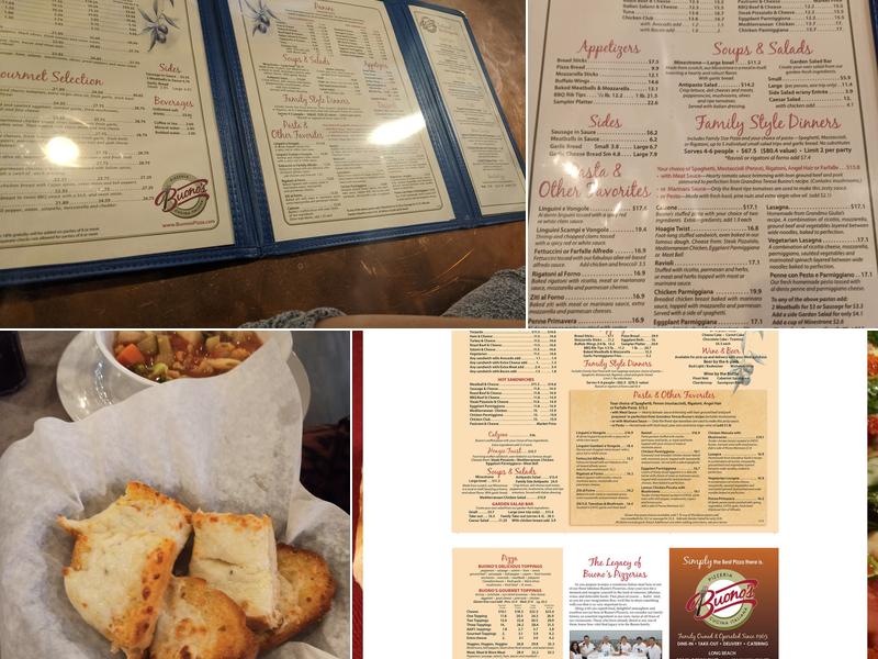 Buono's Pizzeria Menu