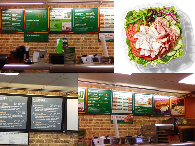 Subway Menu