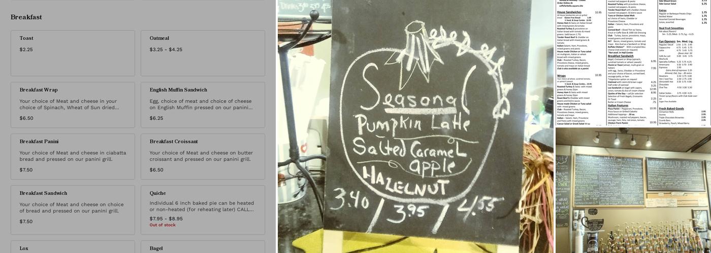 Caffè Far Bella Menu