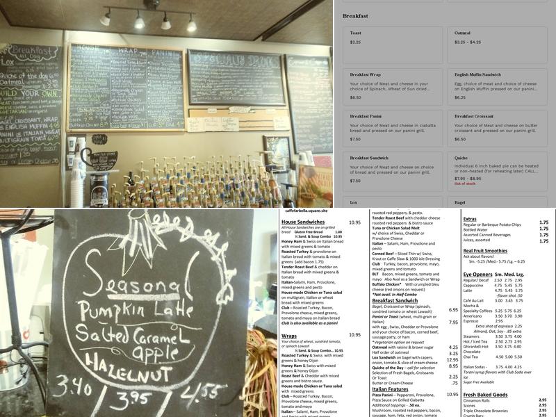 Caffè Far Bella Menu