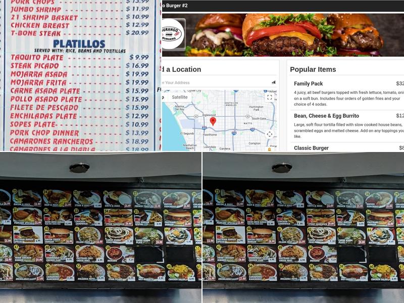 Durango Burger #2 Menu