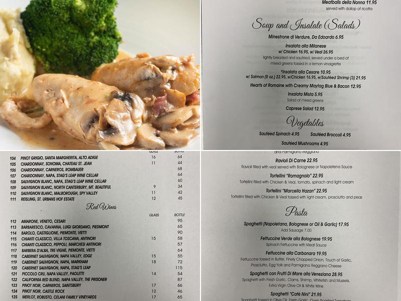 Cafe Nini Menu