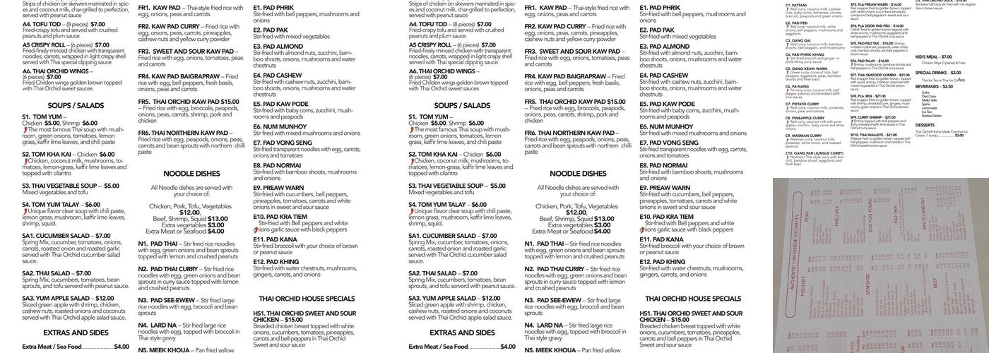 Canton express Menu