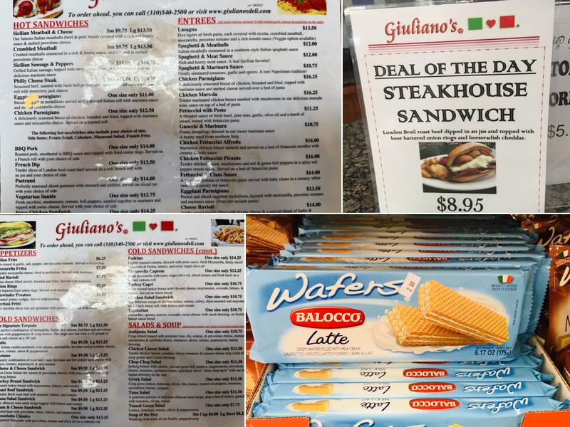 Giuliano's Menu