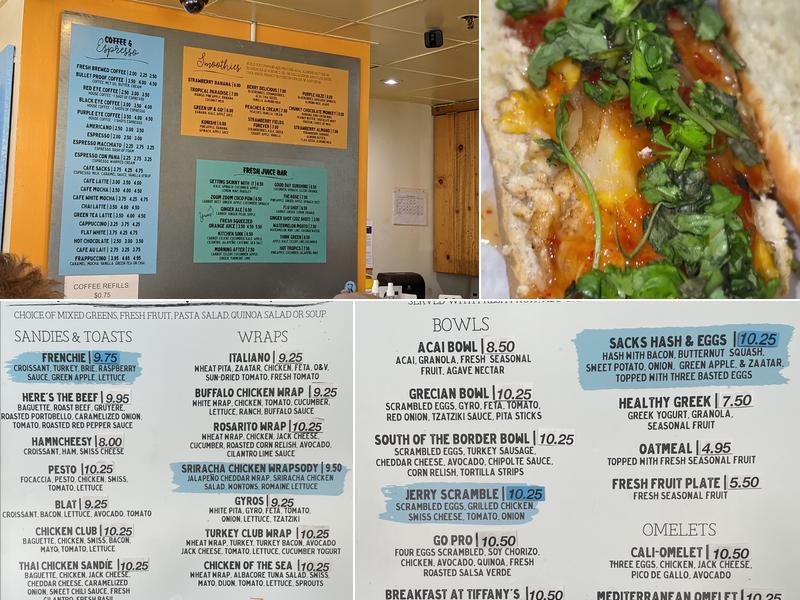Sacks OTB Menu